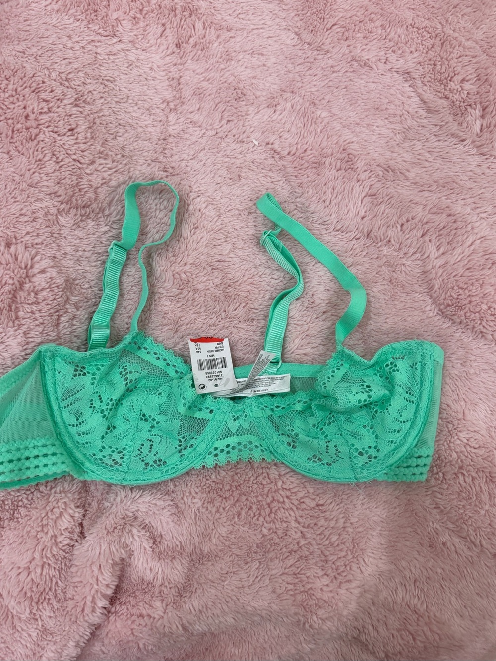 Primark Lace Underwire Bralette in Mint